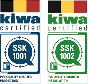 Certificatie voor PVC schrijnwerkerij SSK 1001-1002